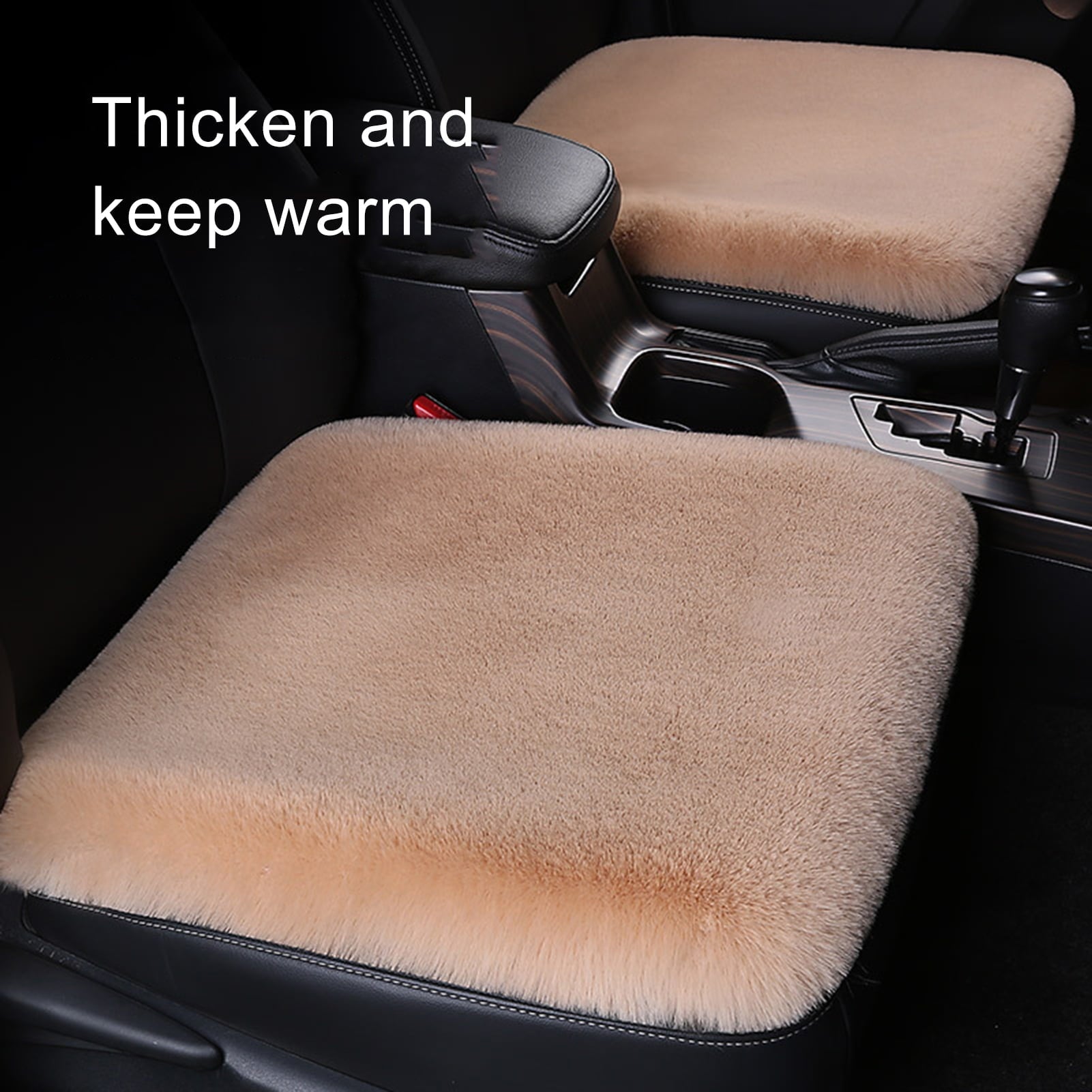 Twowood Winter Universal Warm Plush Soft Car Seat Cushion Non-slip Pad Cover Protector