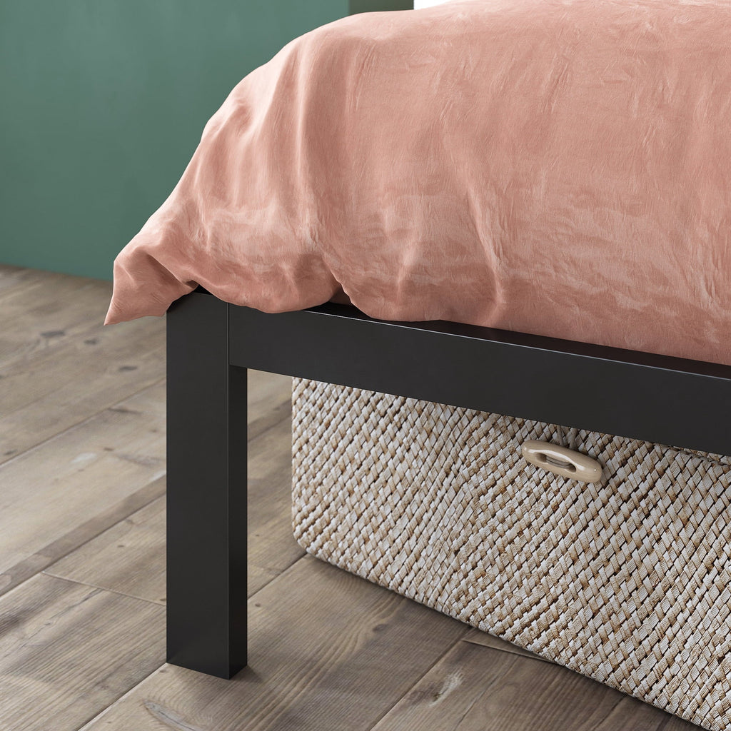 Zinus 14" Mia Black Metal Platform Bed Frame, King