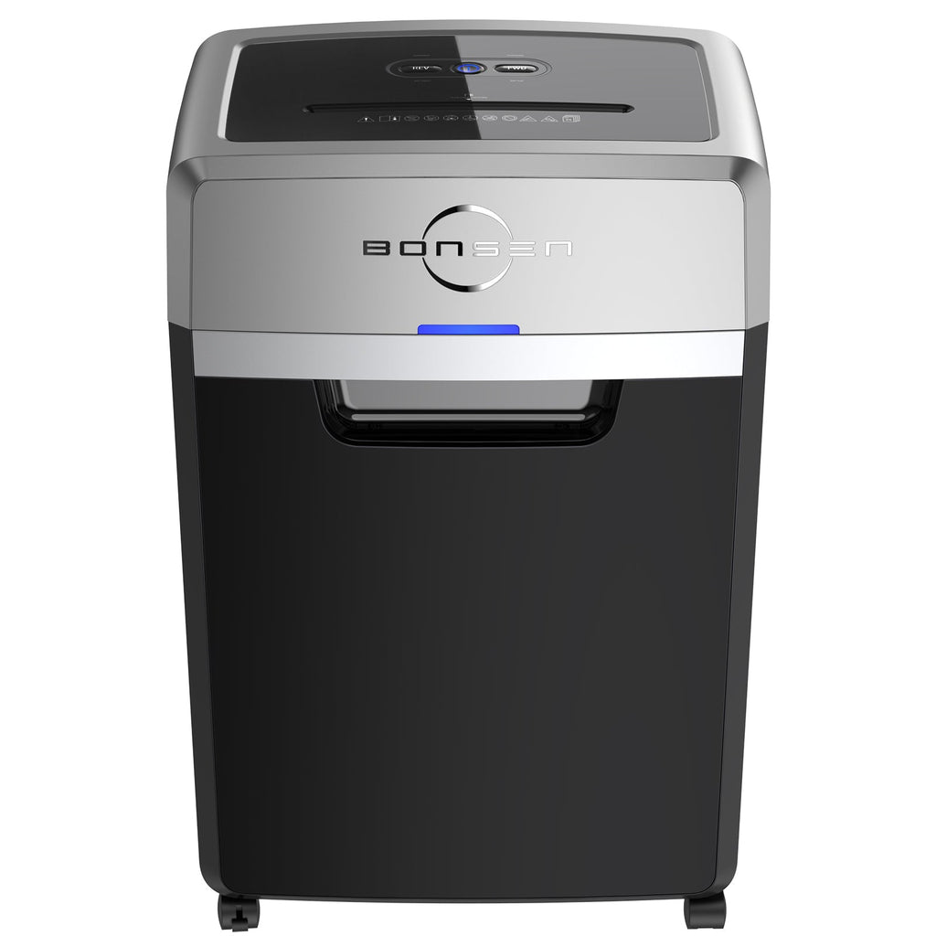 Bonsen 24 Sheet Heavy Duty Cross Cut Shredder for Office | Commercial Shredder with 9 Gallons Bin