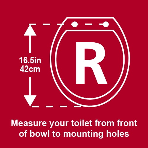 Mainstays White Round Plastic Toilet Seat, Easy off