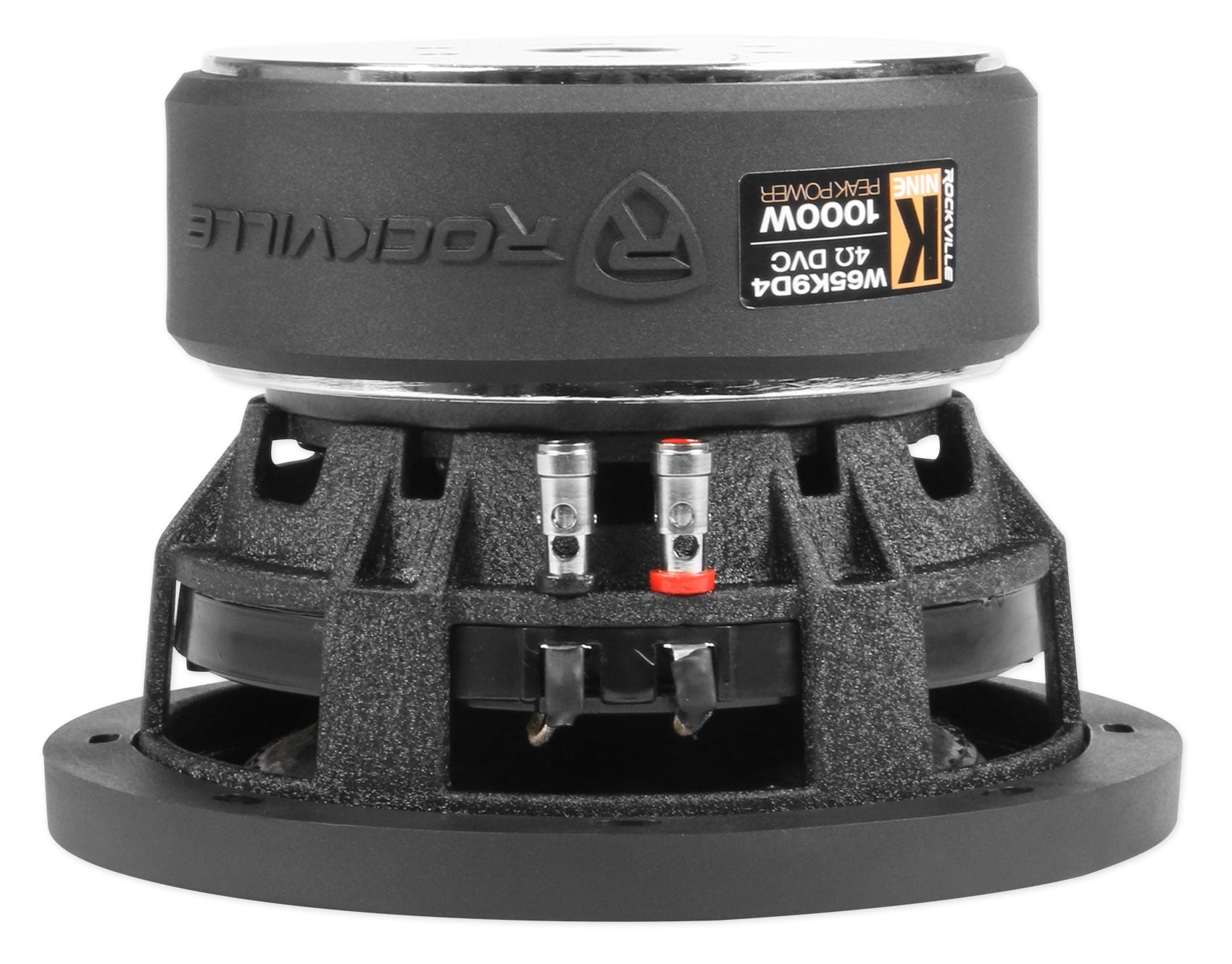 Rockville W65K9D4 6.5" 1000w Peak Car Audio Subwoofer Dual 4-Ohm Sub 250w RMS CEA Rated