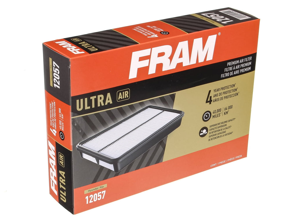 FRAM Ultra Air XGA12057, Premium Engine Air Filter, for Select Hyundai and Kia Vehicles Fits select: 2017-2020 HYUNDAI ELANTRA, 2020-2023 KIA SOUL
