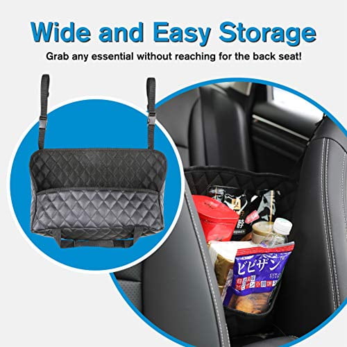 eveco Purse Holder for Cars - Car Purse Handbag Holder Between Seats - Auto Storage Accessories for Women Interior - Automotive Consoles and Organizers Net Pocket for Front Seat