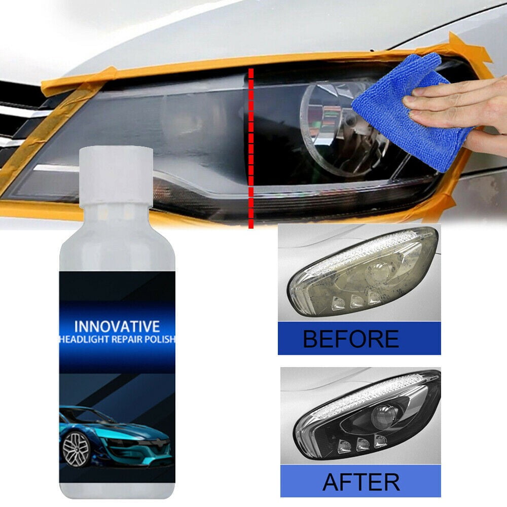 Car Headlight Cover Len Restorer Repair Liquid Polish Cleaner Accessories 20ml