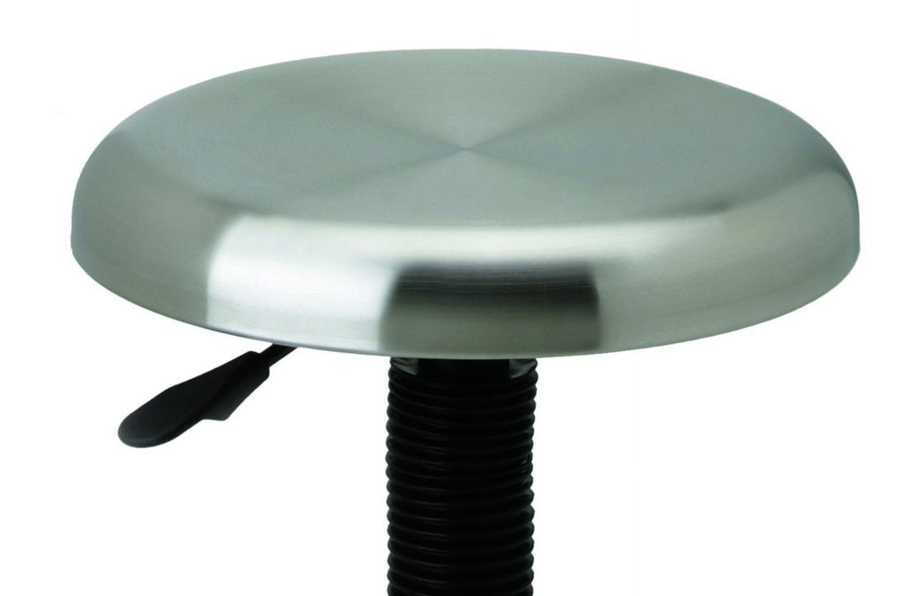 Seville Classics Stainless Steel Pneumatic Work Stool for Garage
