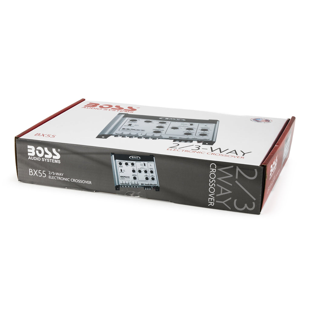 BOSS BX55 2/3 Way Car Audio Electronic Crossover Bass w/Remote Control