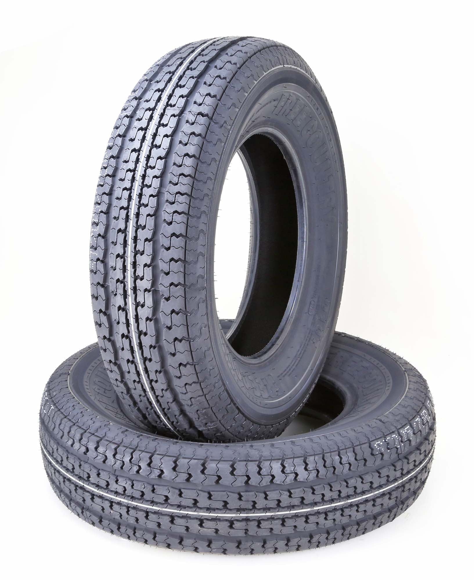 Free Country Trailer Tires ST215/75R14 8PR Load Range D w/Featured Scuff Guard, Set 2