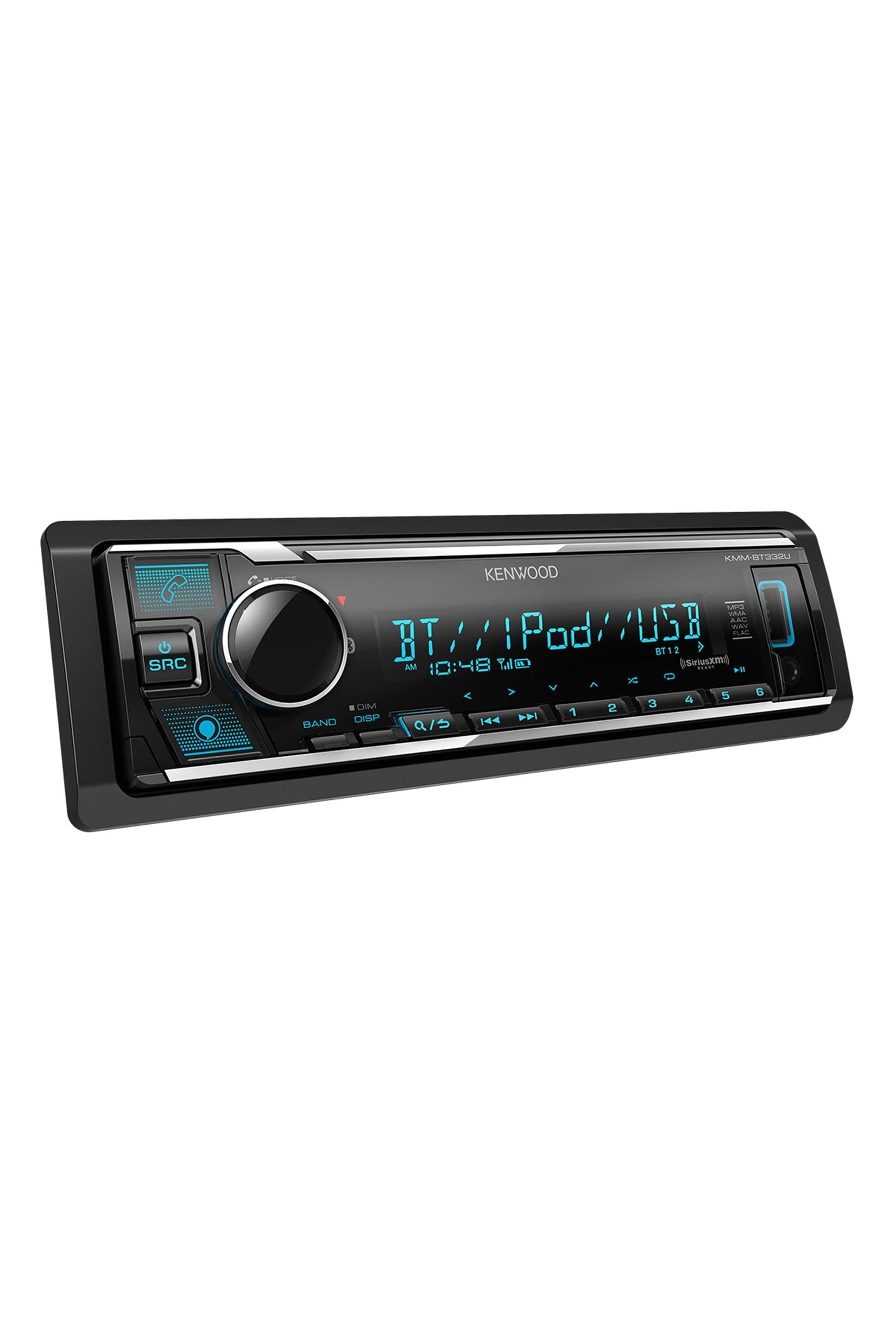 Kenwood KMM-BT332U Digital Media Receiver with Bluetooth &  Voice Control Built-In