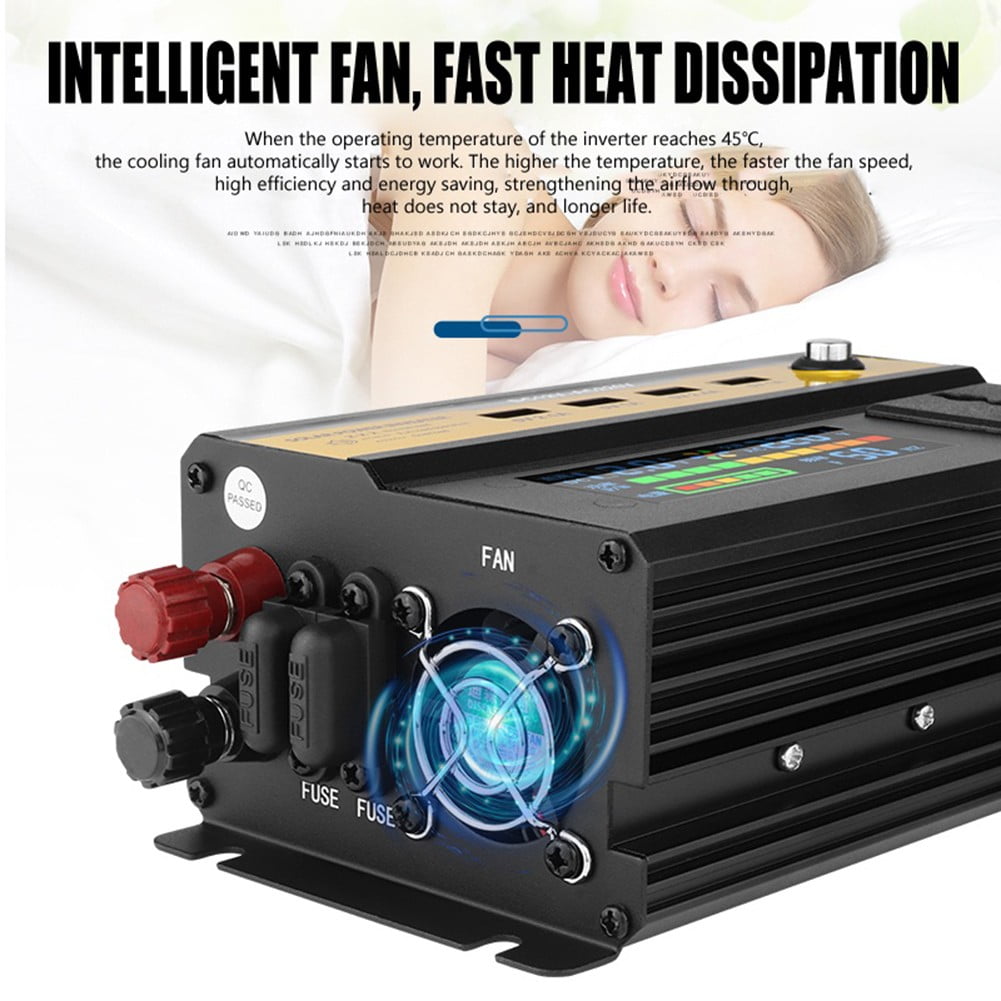 Geege 5000W Sine Wave Inverter High Power Car Inverter Solar Inverter 12v/24v-220v
