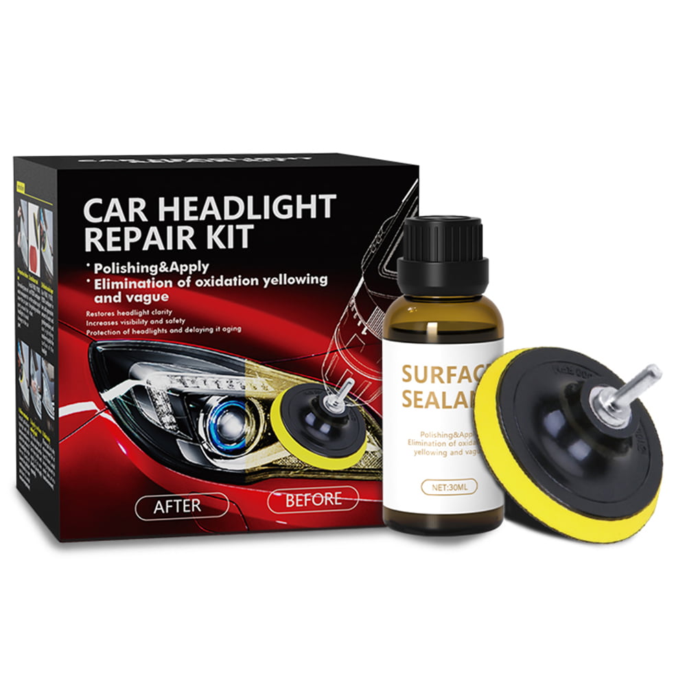 Car Headlamp Repair Tool Set Auto Headlight Restoration System Light Polisher