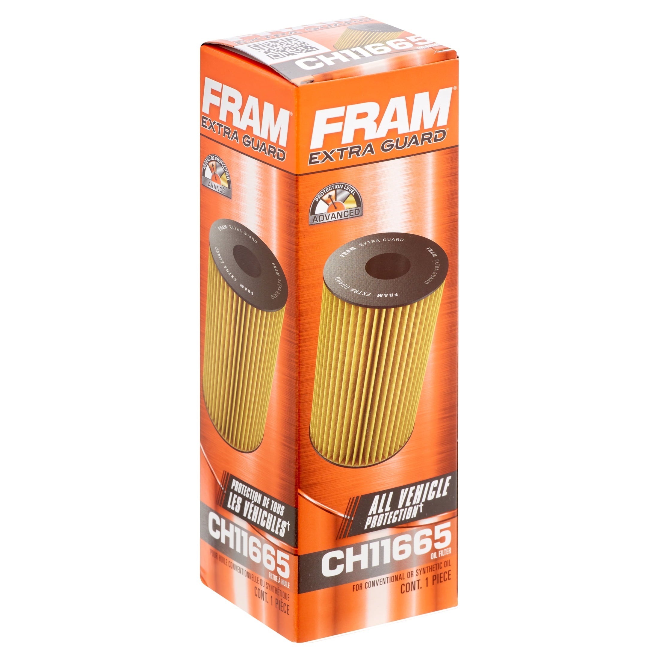FRAM Extra Guard CH11665 Motor Oil Filter, 10K Mile for Select Chrysler, Dodge, Jeep and Ram Vehicles Fits select: 2014-2018 JEEP GRAND CHEROKEE, 2015-2019 JEEP WRANGLER UNLIMITED