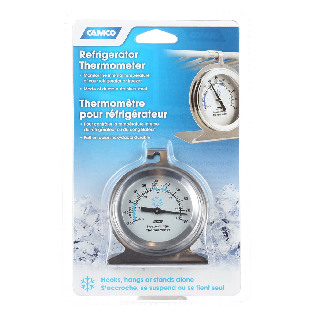 Camco 42114 Thermometer - Refrigerator / Freezer / Dry Storage