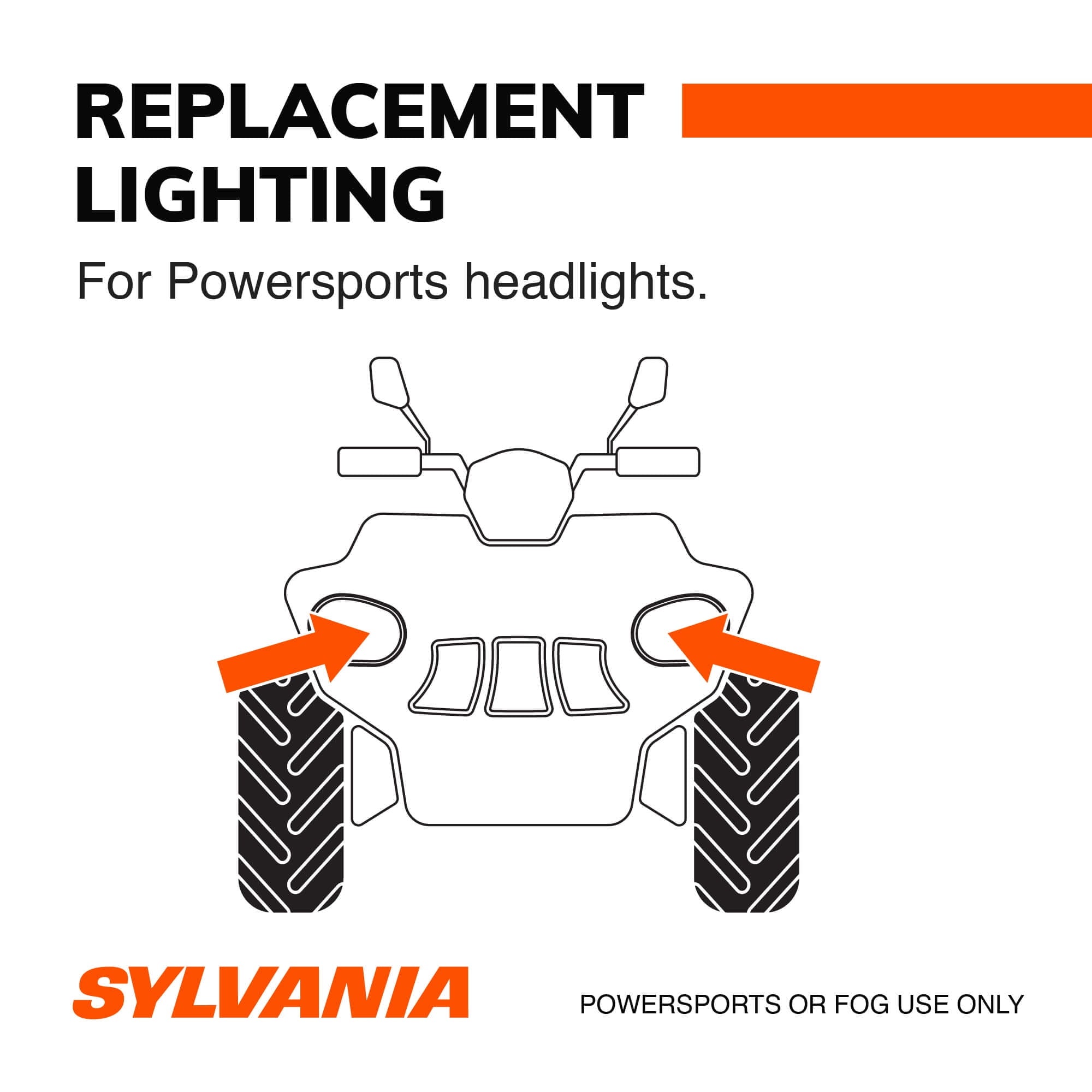 Sylvania 9005 LED Fog Light and Powersport Bulb, Pack of 2
