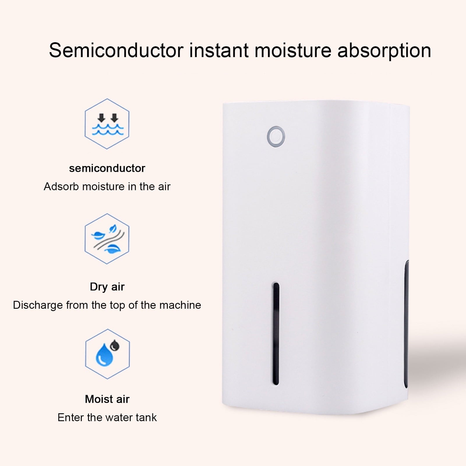 Portable Mini Dehumidifier For Home Ultra Quiet Auto Shutoff Dehumidifier For Closet Wardrobe Bedroom Kitchen Basement