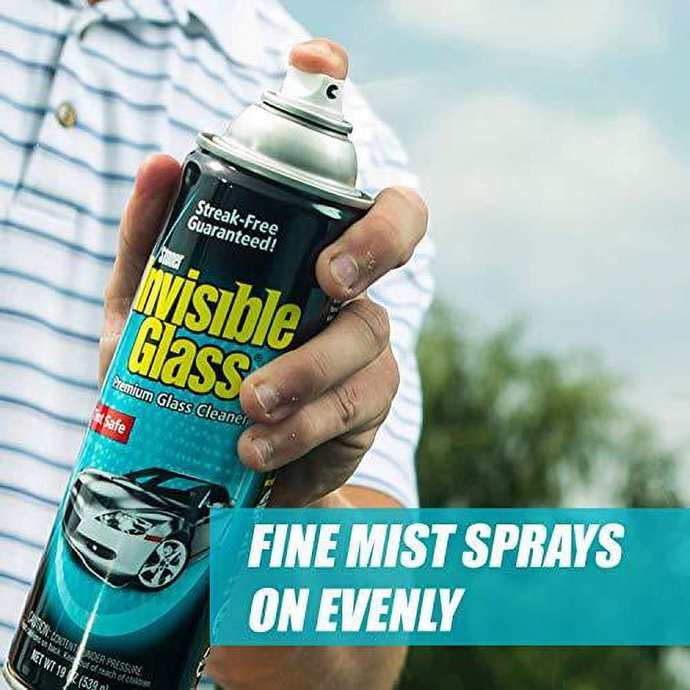 Invisible Glass 91164 - Cleaner For Auto And Home For A Streak-Free Shine, Deep-Cleaning Foaming Action, Safe For Tinted And Non-Tinted Windows, Ammonia Free Foam Glass Cleaner, 19 Oz.