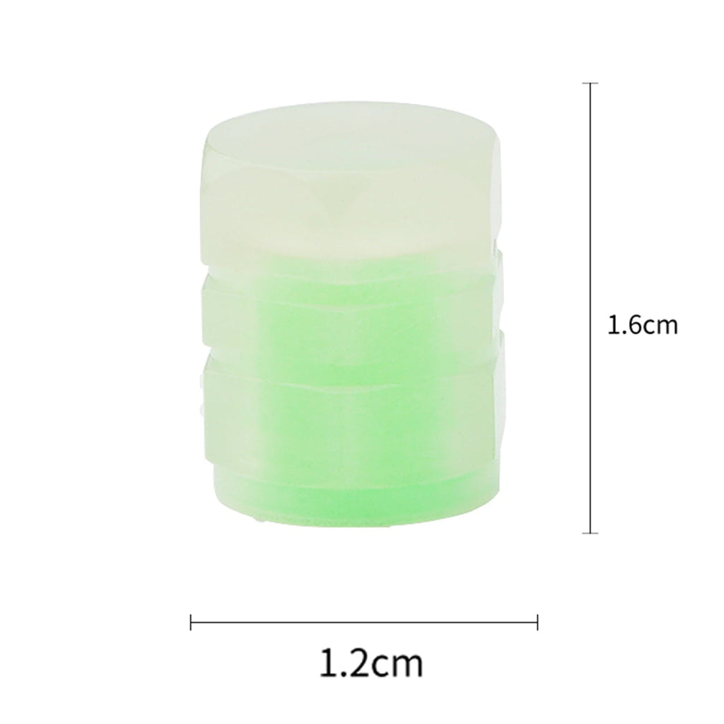 Tire Caps, 100/50/40/20/10/4 Pack Fluorescent Valve Stem Caps Universal Tire Air Covers for Car, Truck, SUV, Motorcycles, Bike (Green 4pcs)