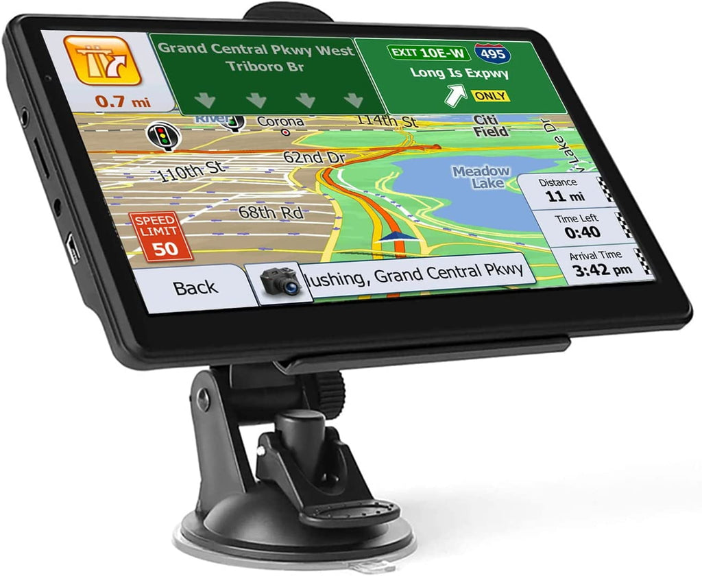 GPS Navigation for Car Truck GPS,7 Inch Touchscreen Car GPS Navigator 8GB 256M with Voice Guidance Spoken Turn Direction Reminding GPS for Car,Lifetime Free Map Update