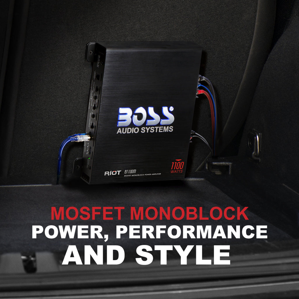 Boss Audio Systems AVA-R1100M RIOT 1100 Watts Monoblock Amplifier