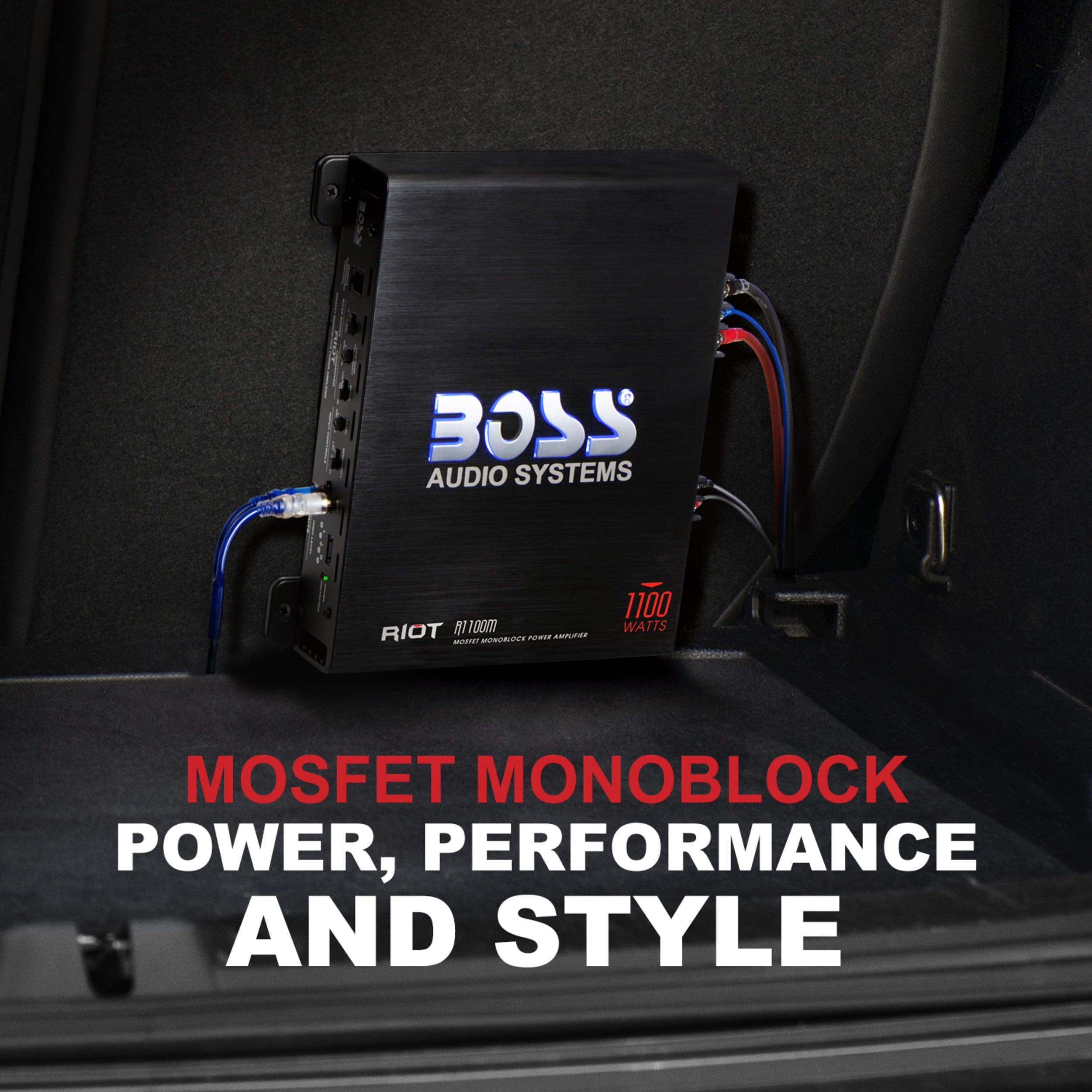 Boss Audio Systems AVA-R1100M RIOT 1100 Watts Monoblock Amplifier