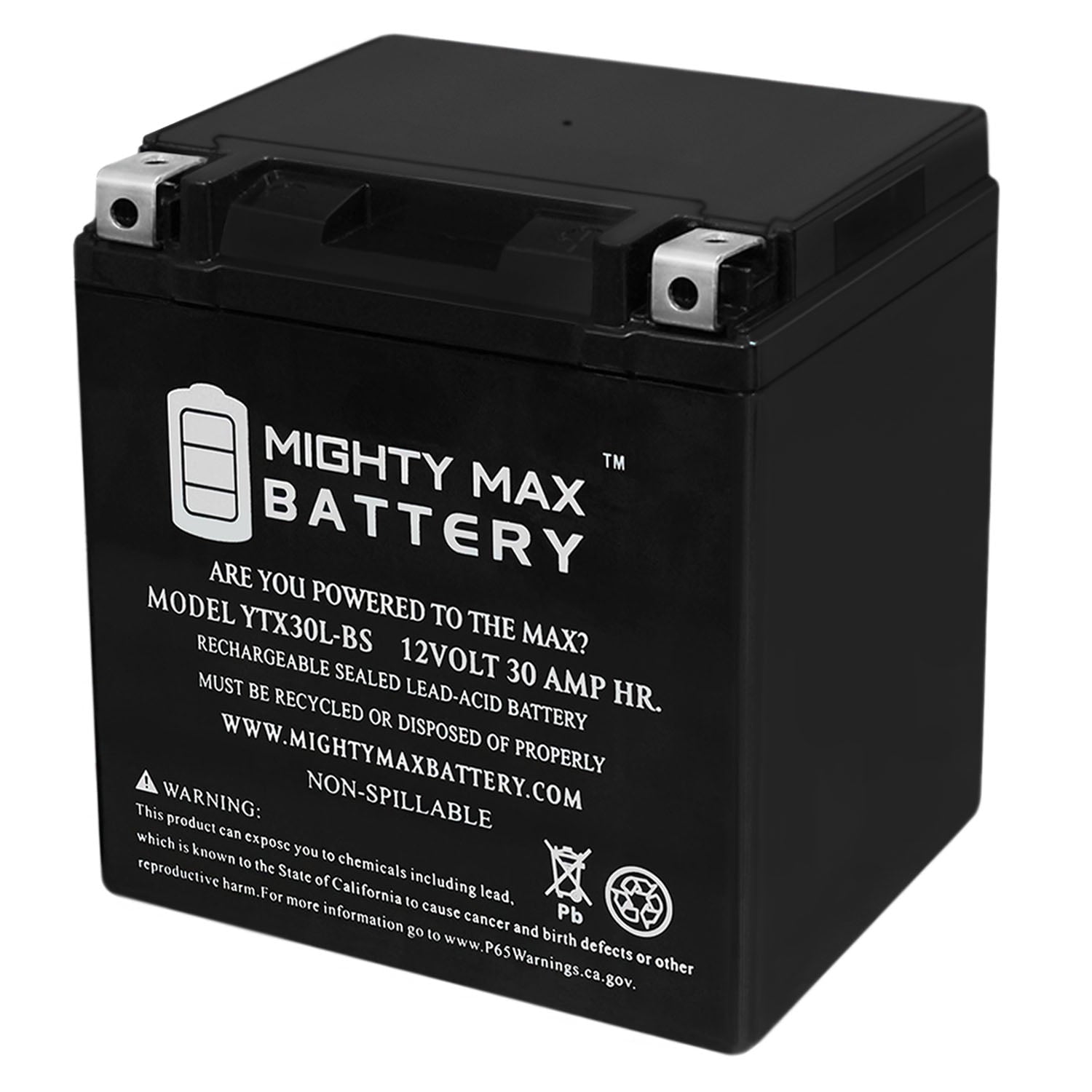 YTX30L-BS Battery for Polaris Ranger 6x6, 4x4 2004 - 2011