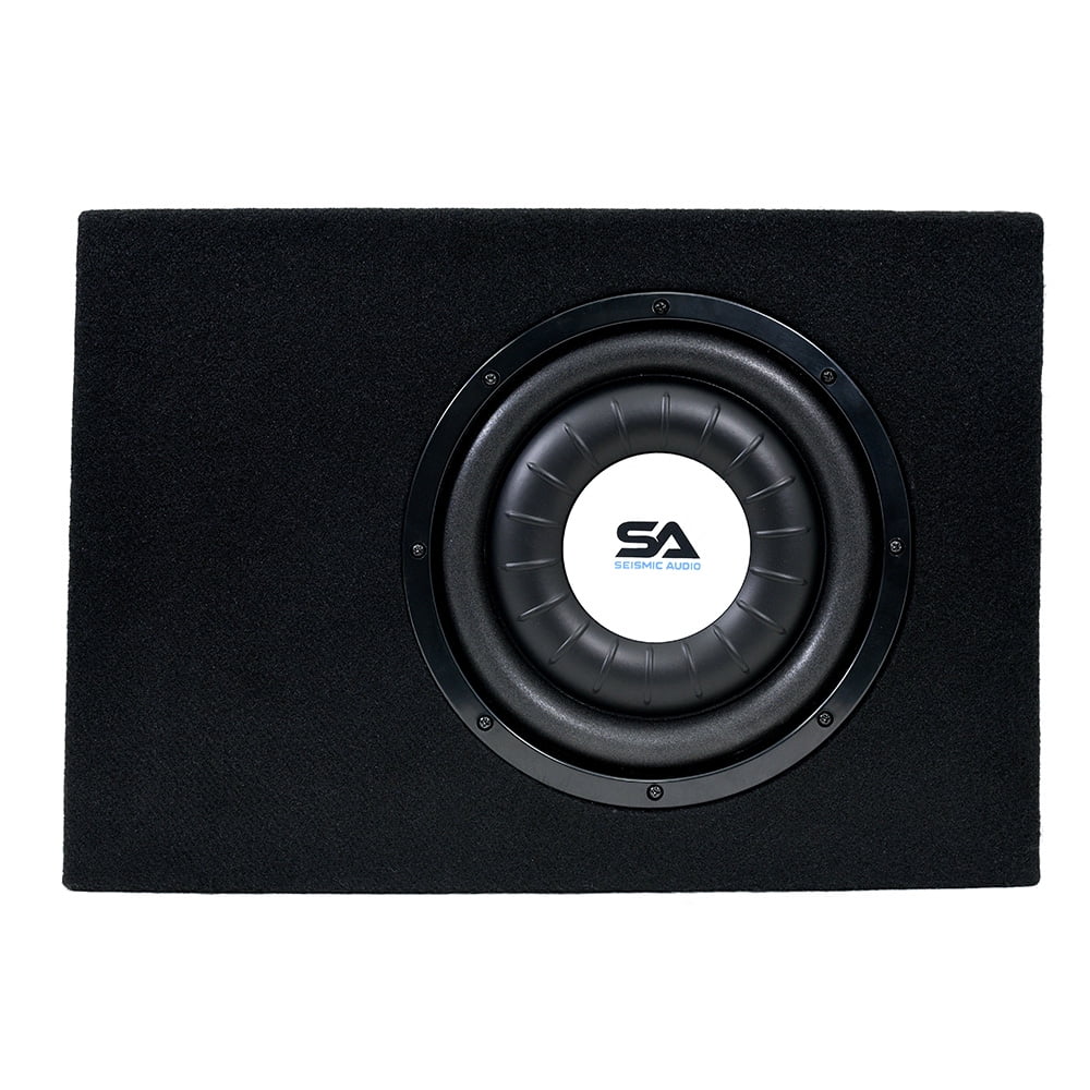 Seismic Audio - SA-SCE12-A - Powered 12 Inch 600 Watt Slim Shallow Mount Car & Truck Audio Subwoofer Enclosure