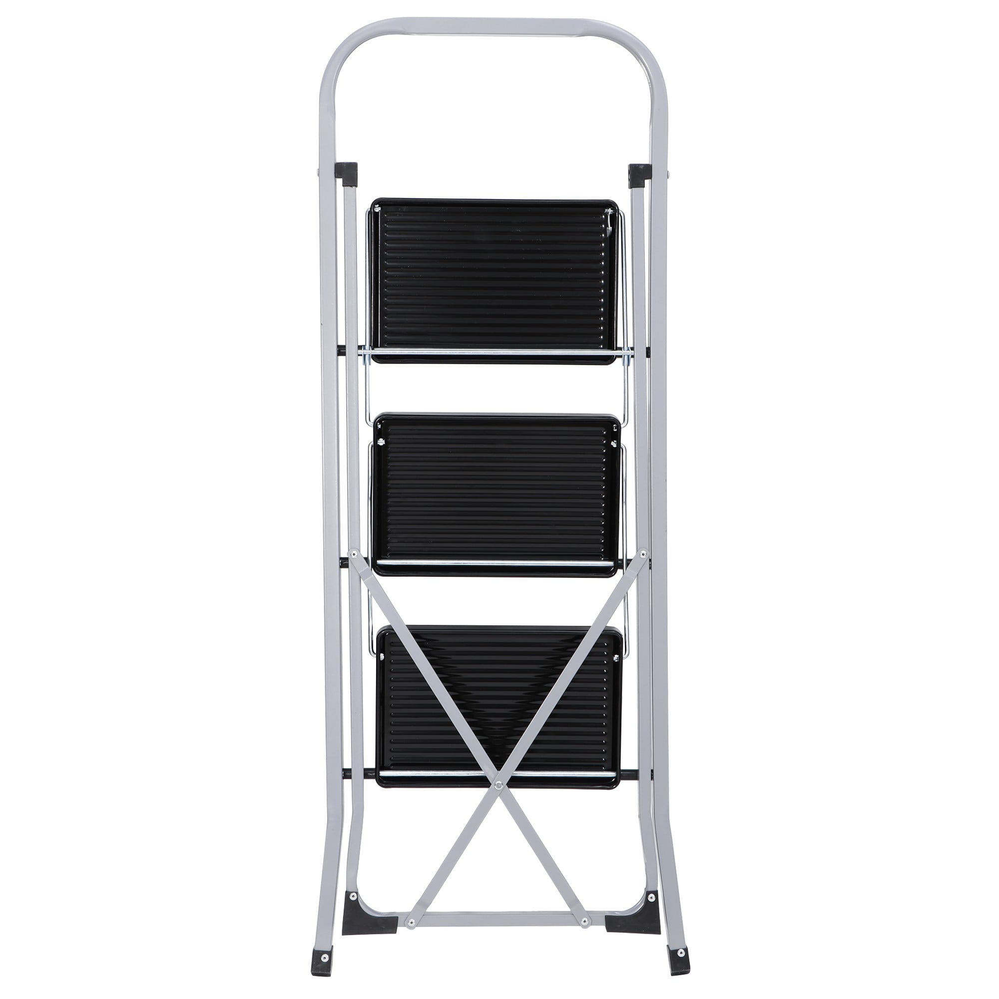 ZENY 3 Step Ladder Folding Step Stool Wide Anti-Slip Platform 330lbs Capacity