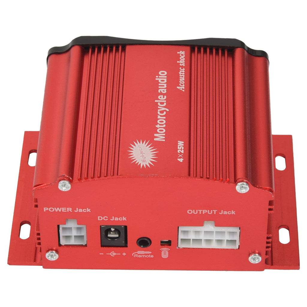 3 Inch Motorcycle Waterproof Bluetooth Speakers 4 Channel Amplifier Mp3 Audio Stereo Amp System