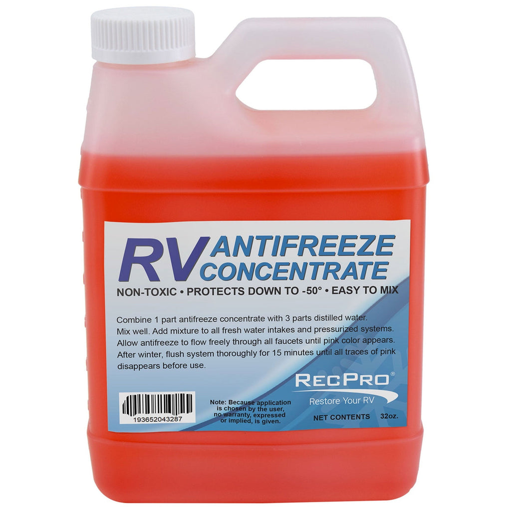 RecPro RV Antifreeze Concentrate Fluid for Winterizing Vehicles (3 Pack)