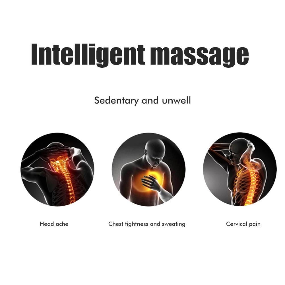 Car Neck Massage Pillow Quiet and Low Noise Deep Tissue Kneading Massagers Memory Foam Seat Pillow for Travel Home and Office