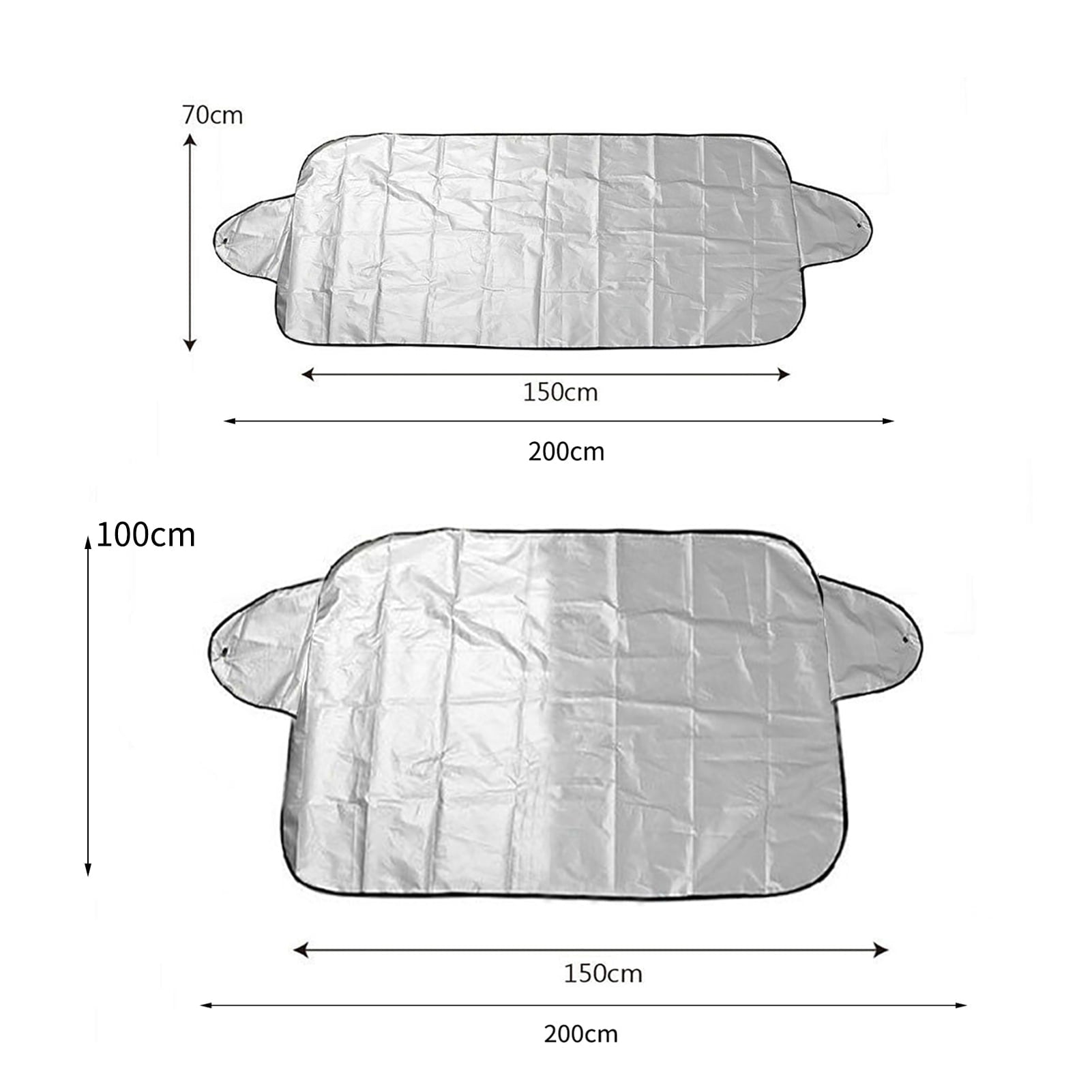 Opolski Car Windshield Snow Cover Sunshade Cover Wear-resistant Waterproof UV-Protection Heat Protection Car Front Windshield Snow Cover for Winter Outdoor
