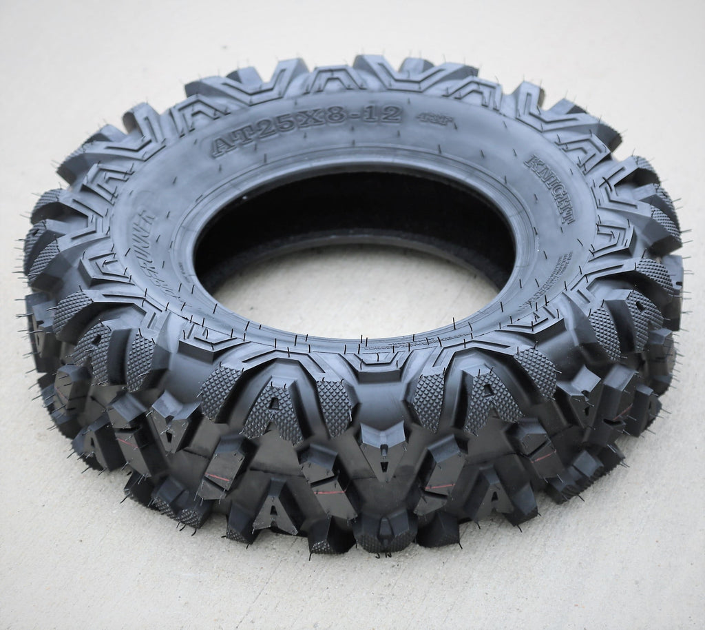 Forerunner Knight 25X8-12 25X8X12 6 Ply M/T ATV UTV Mud Tire