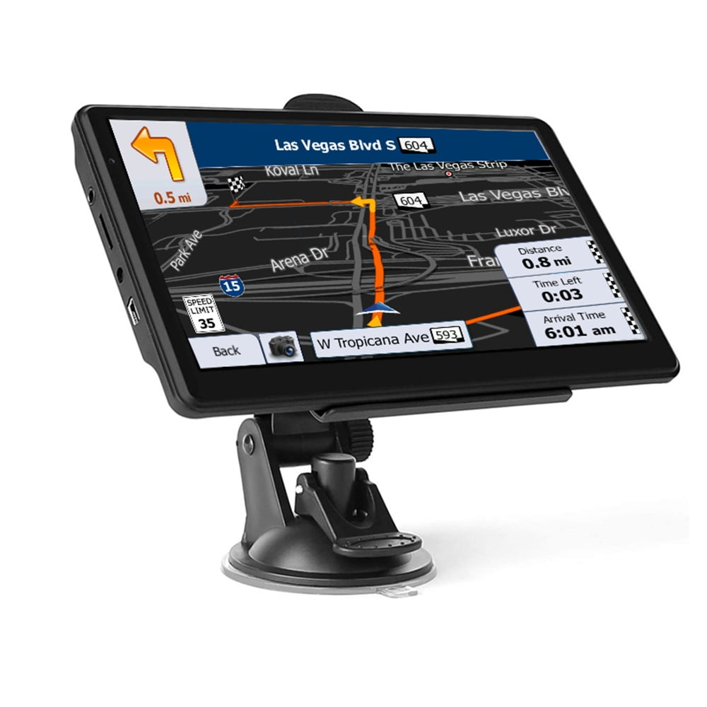 Raphary GPS Navigation for Car,7 Inch Touch Screen Car Navigation System, 8G 256M Voice Broadcast Navigation System,Support Speed and Red Light Warning