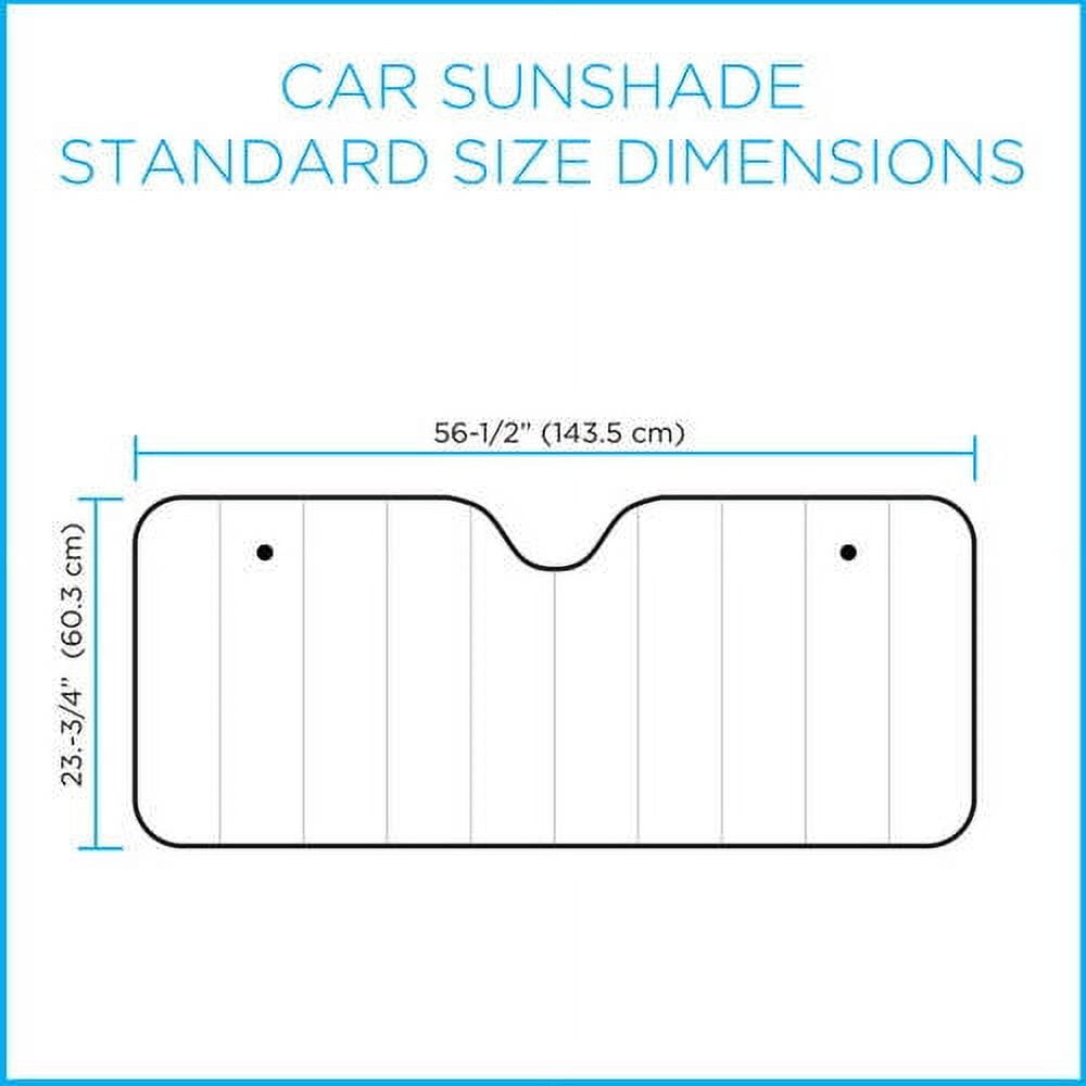 BDK Single Bubble Front Windshield Shade Window Shade- Accordion Folding Auto Sunshade for Car Truck SUV-Blocks UV Rays Sun Visor Protector-Keeps Your Vehicle Cool