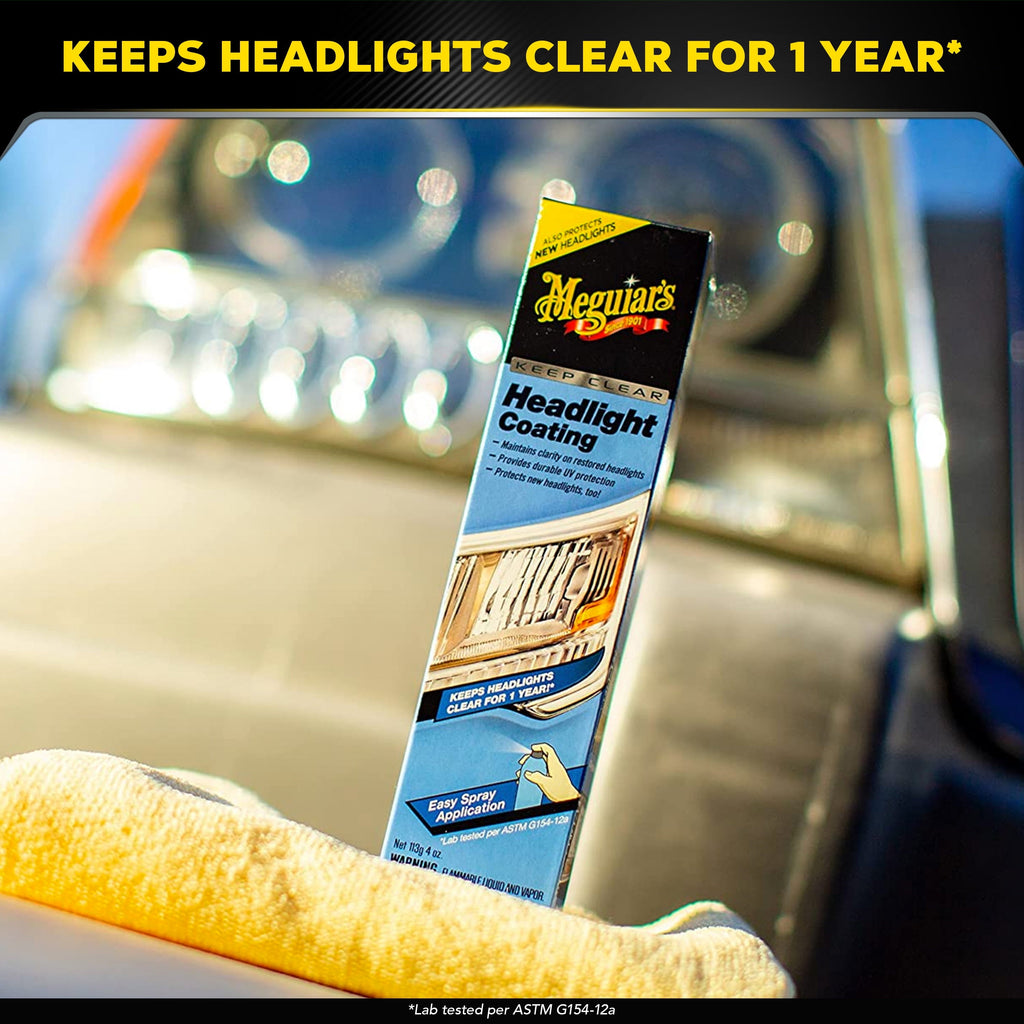 Meguiar's Keep Clear Headlight Coating, G17804, 4 oz, Aerosol