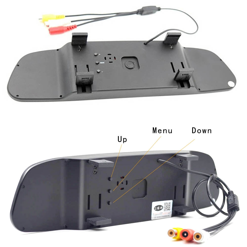 Wireless Car Backup Camera Rear View System Night Vision + 4.3" Mirror Monitor