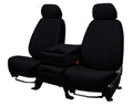 CalTrend Front 40/20/40 Split Bench SportsTex Seat Covers for 2019-2023 Chevy/GMC Silverado|Sierra 1500-3500 - CV614-01GG Black Insert with Black Trim