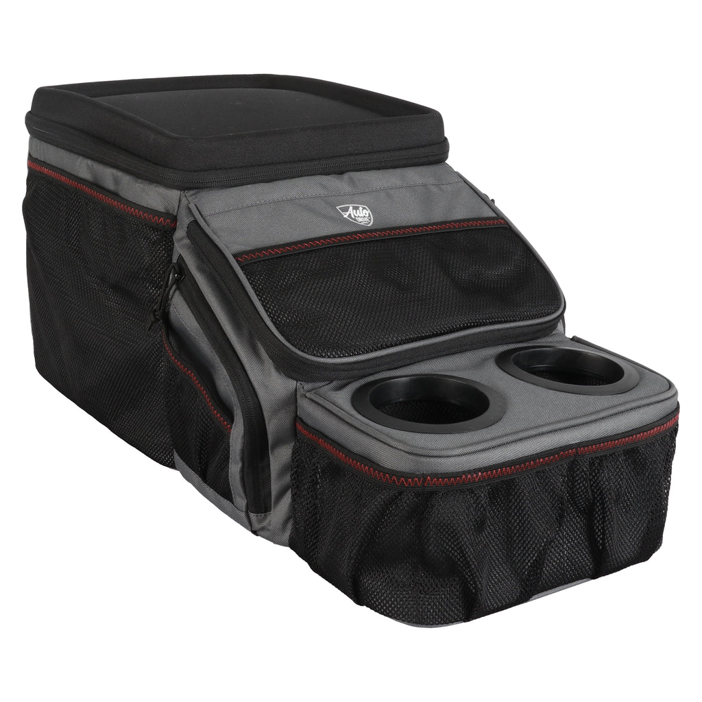 Auto Drive Backseat Organizer with Cup Holders and Storage, Black