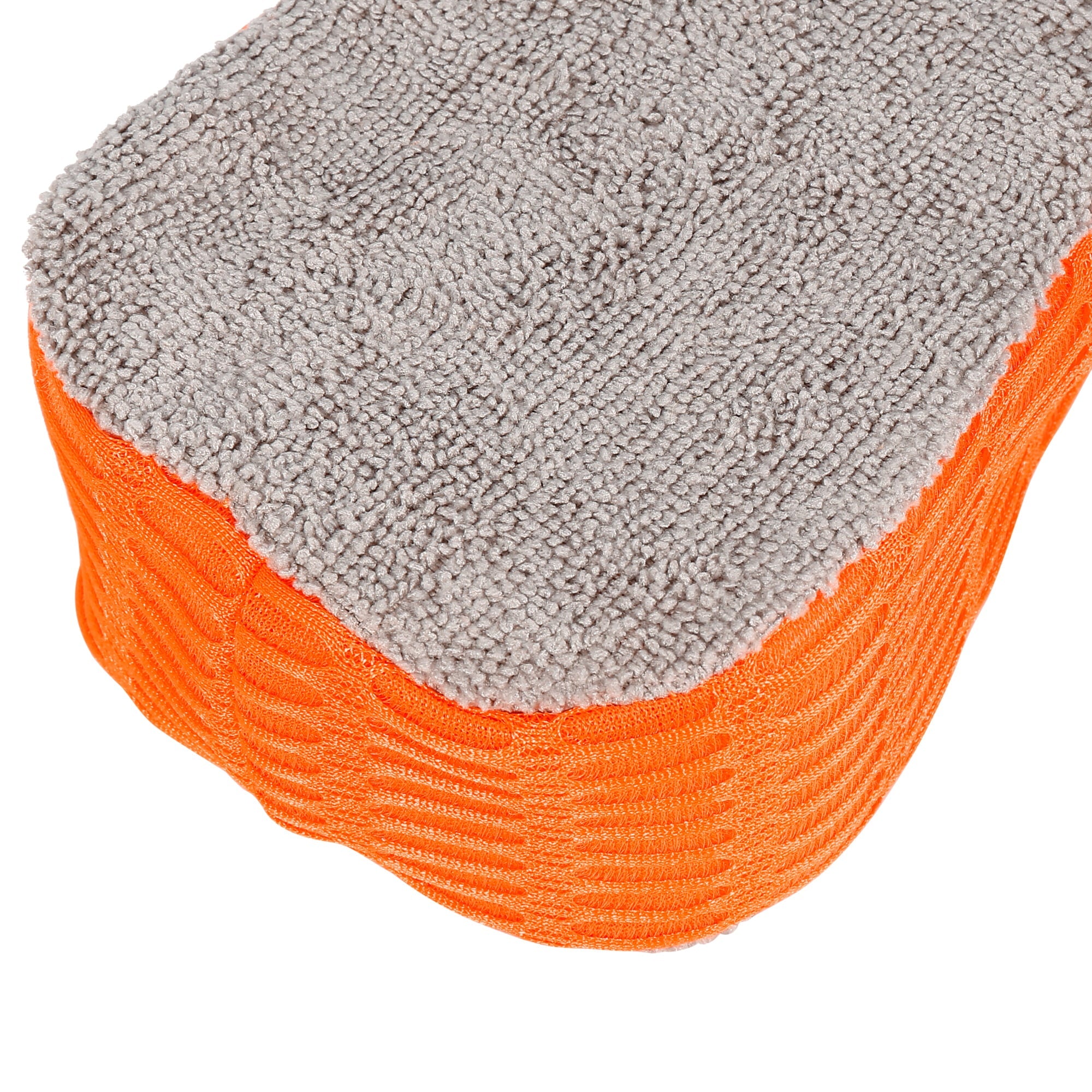 Unique Bargains 2 Pcs Orange Gray Car Wash Sponge Cleaning Double Sided Dirt Washing Tool  Absorbent