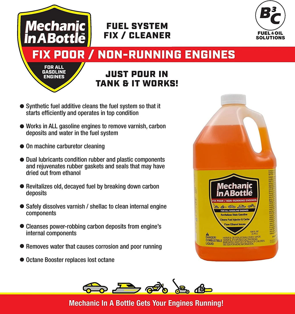 B3C Fuel Solutions 2-128-1 Mechanic In A Bottle Gallon Jug