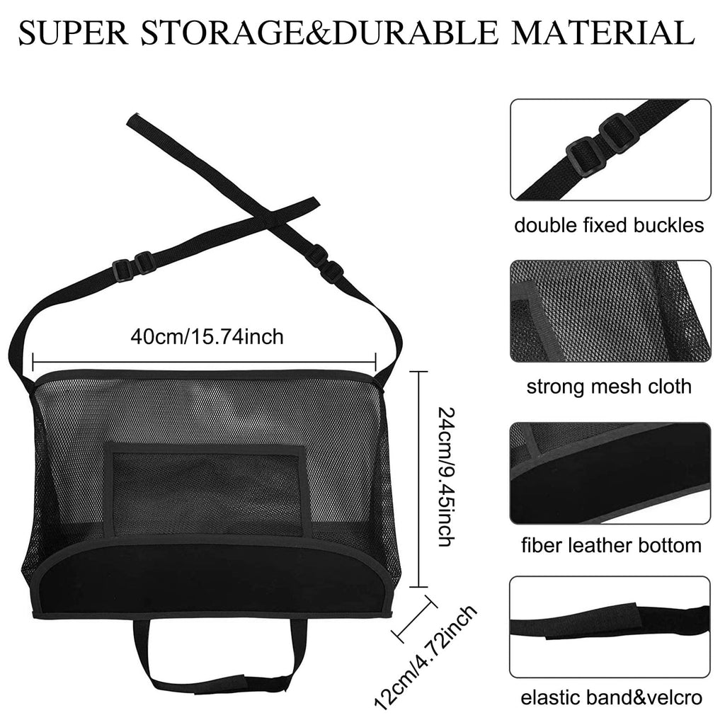 Homelove Car Net Pocket Handbag Holder,Car Backseat Organizer,Car Mesh Organizer,Seat Storage Net Bag,Seat Back Net Bag for Purse,Handbag,Phone and Documents Storage,Driver Storage Netting Pouch Black