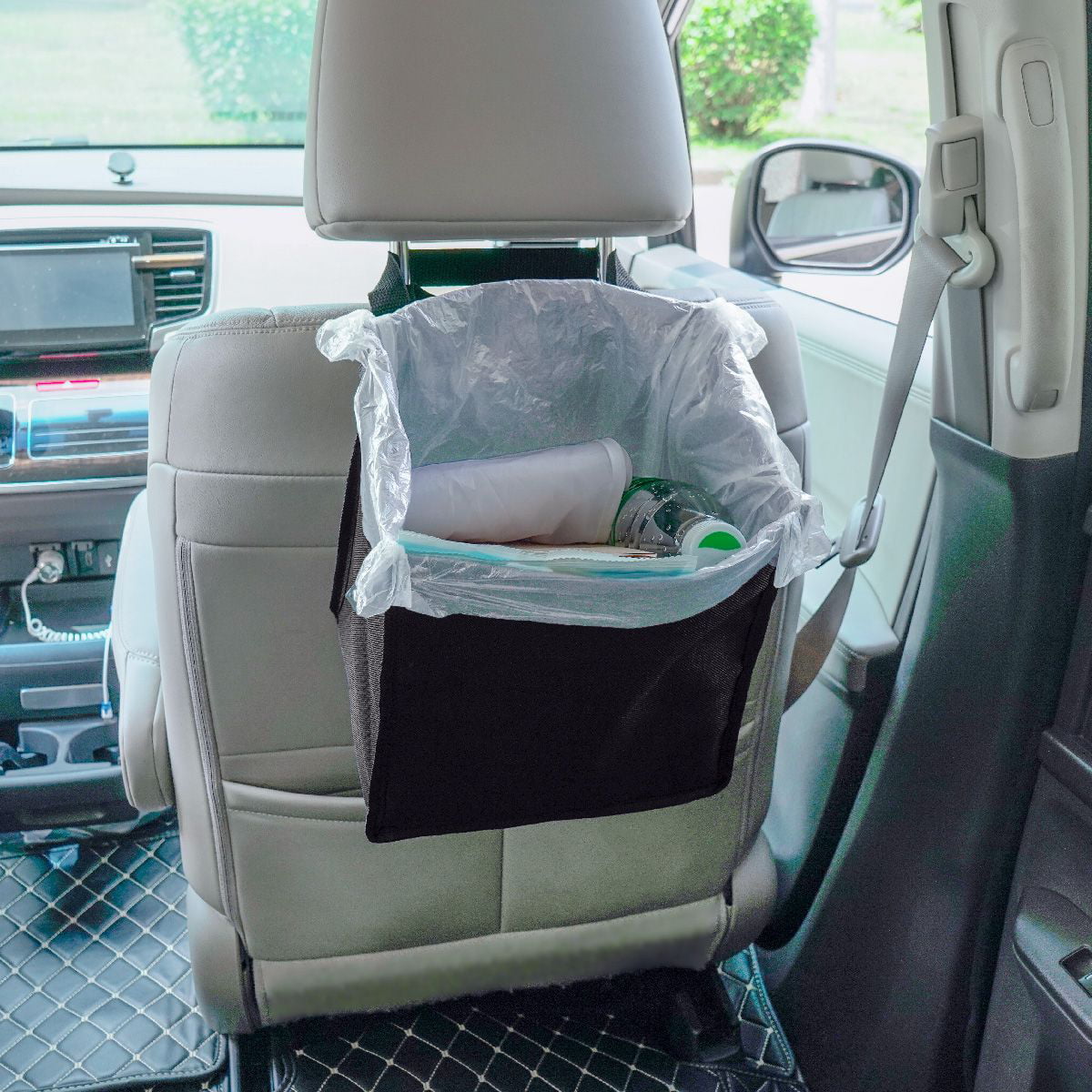 Auto Drive Vehicles Seatback Fit Trash Bag Mess Tidy Automotive Organizer 1 Pack, L7" x W9.5" x H11"