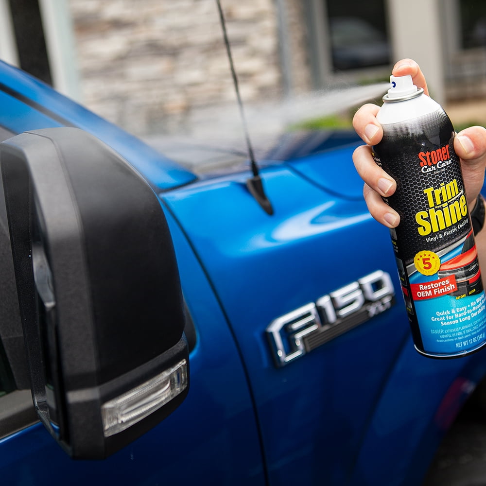 Stoner Car Care 99076 Auto Care 5-Piece Kit for Automotive Detailing with Invisible Glass Premium Glass Cleaner, Trim Shine Protectant to Restore, Tire Finish, Tarminator, and One Microfiber