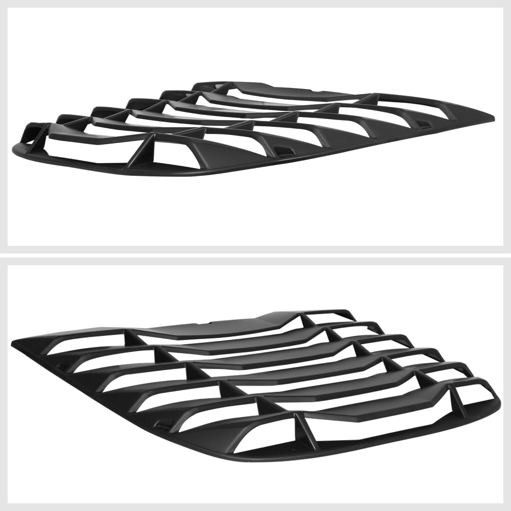 Black Rear Window Louver Sun Shade Cover Vent for 09-20 Nissan 370z Fairlady Z34 10 11 12 13 14 15 16 17 18