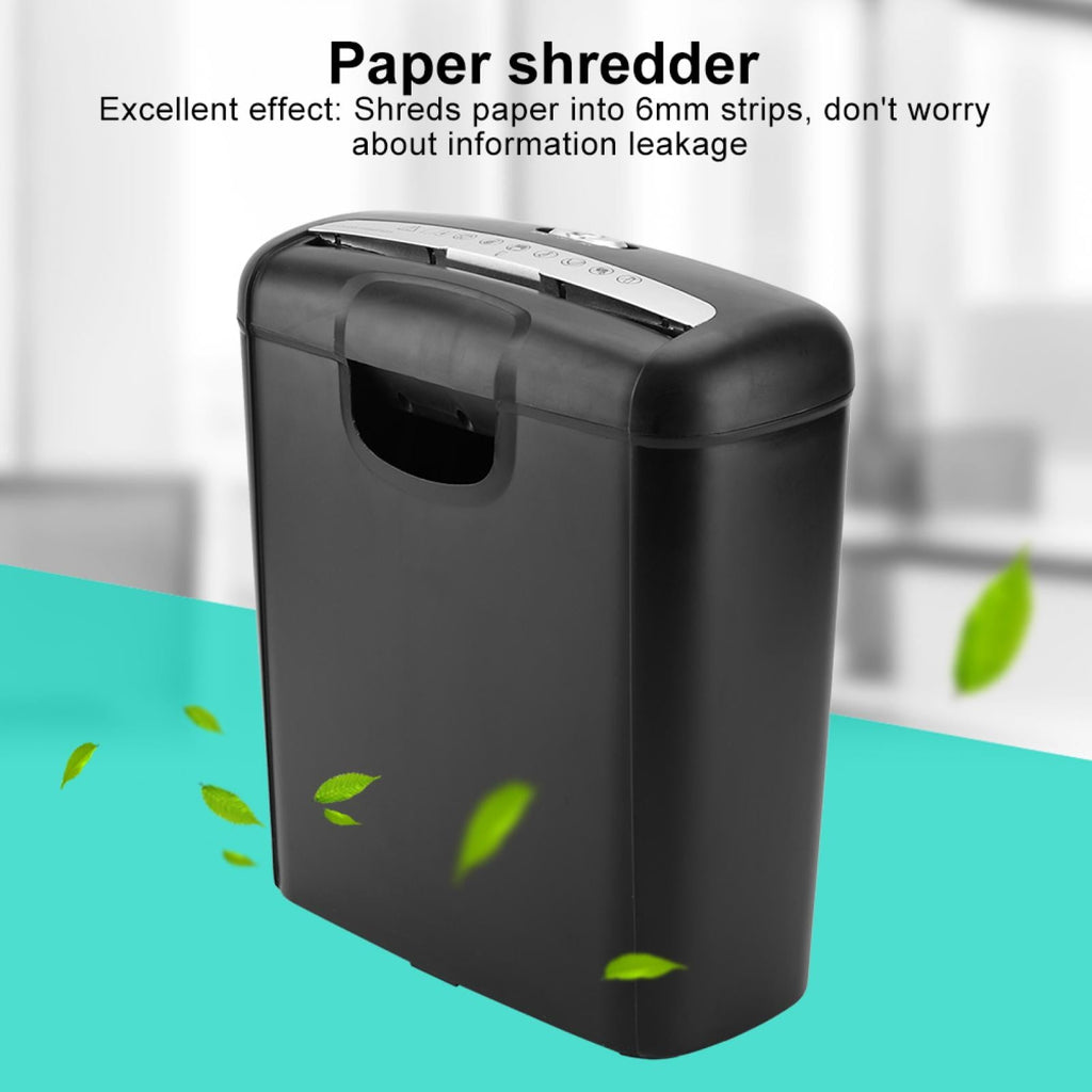 AUNMAS Paper Shredder for Office, 6 Sheet Electric Shredder for Credit Card Strip Micro Cut Destroy Machine