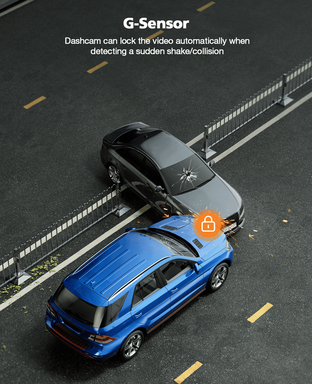 TOGUARD DC18 Dash Cam Front 1080P FHD 2.45" Dash Camera for Cars 170° Wide Angle Car Camera with Super Night Vision, WDR, G-Sensor, Loop Recording