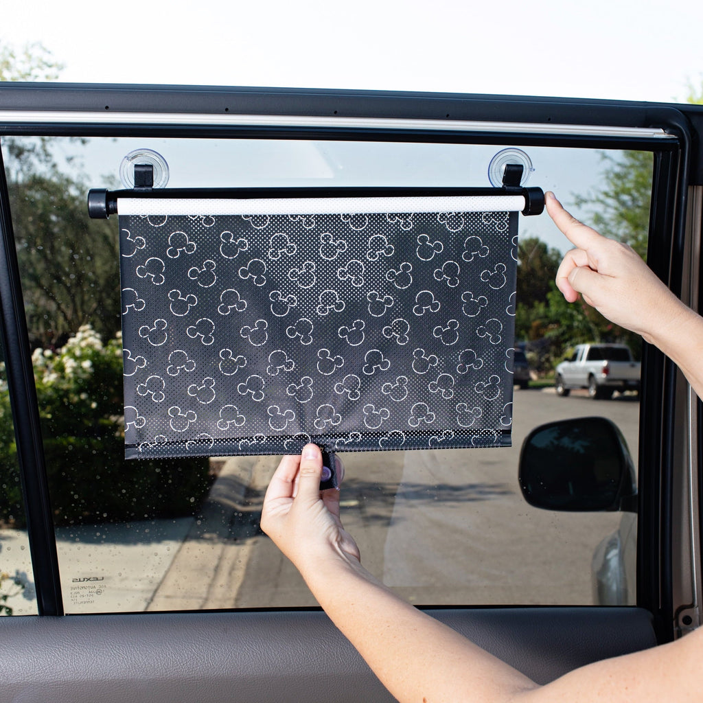 Disney Baby by J.L. Childress Car Window Sunshade - 2PK, Roller Shades Compatible with All Vehicles