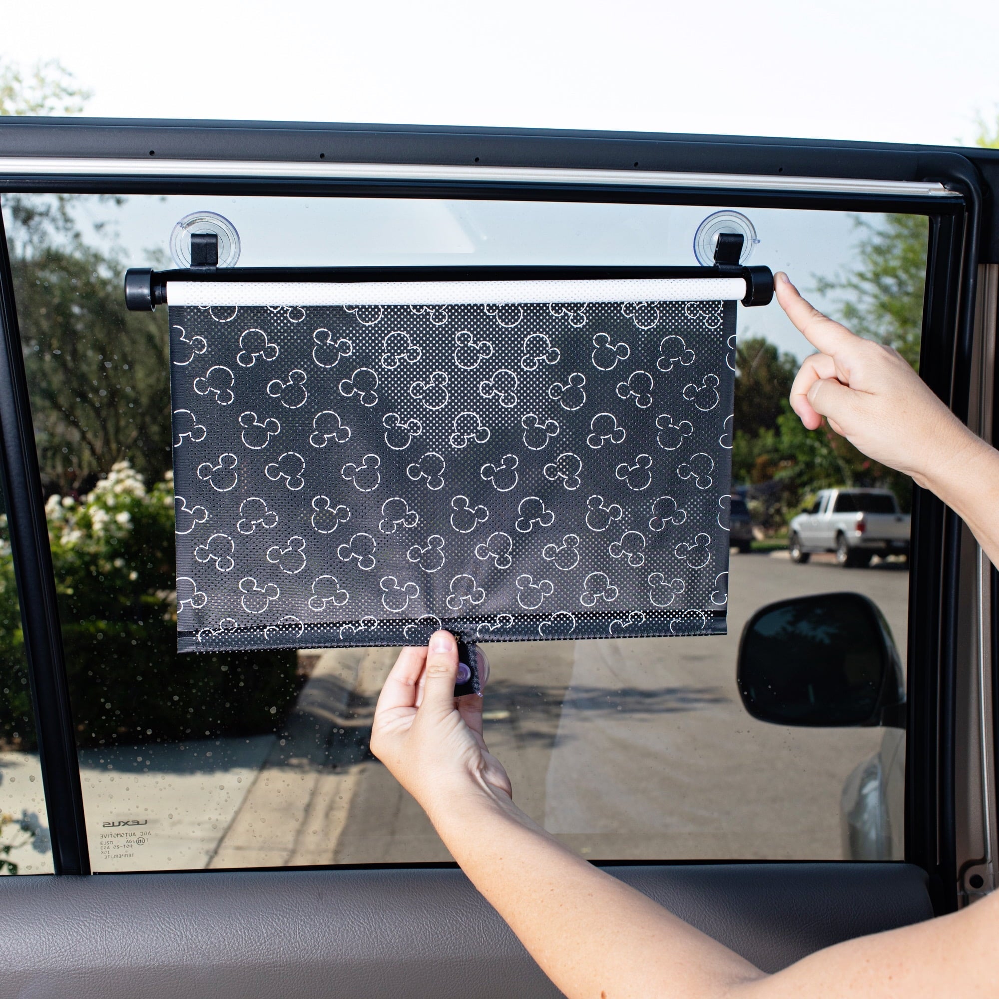 Disney Baby by J.L. Childress Car Window Sunshade - 2PK, Roller Shades Compatible with All Vehicles