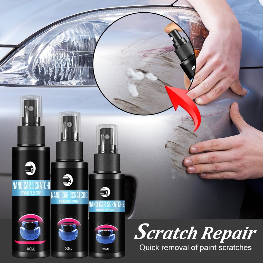 Oalirro Paint Car Scratch Repair Nano Spray Any Color, Car Nano Scratch Removal Spray with Sponge Kit, Nano Repairing Spray for All Car Body - 30ml