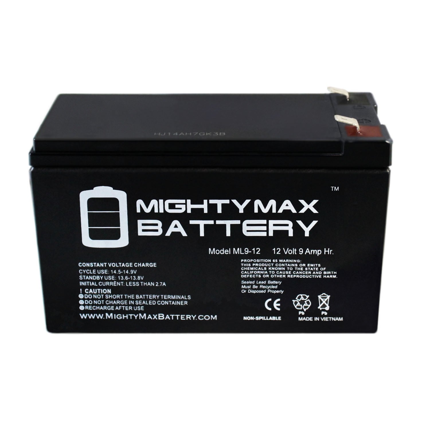 12V 9Ah SLA Battery Replacement for Razor Dirt Quad Mini-ATV