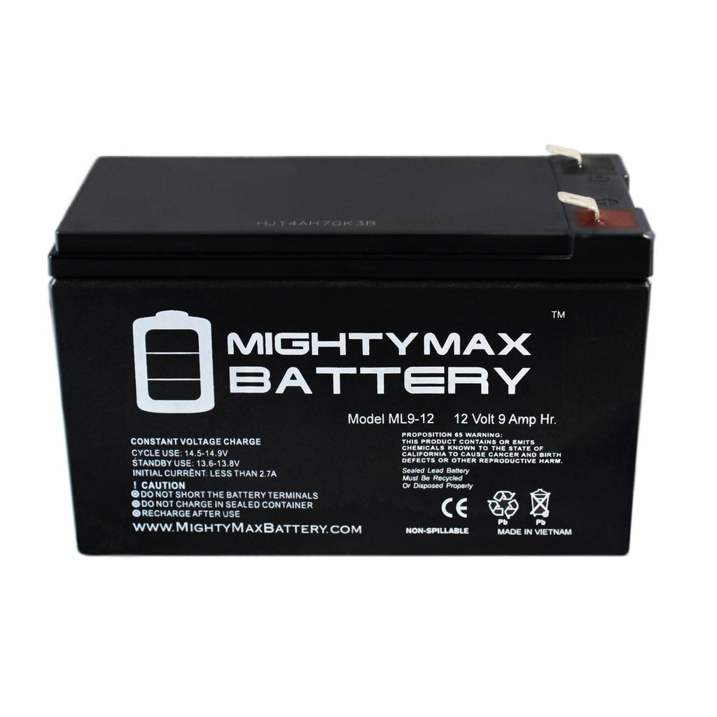 12V 9AH SLA Battery Replaces PE12V9 PX12090 UB1290